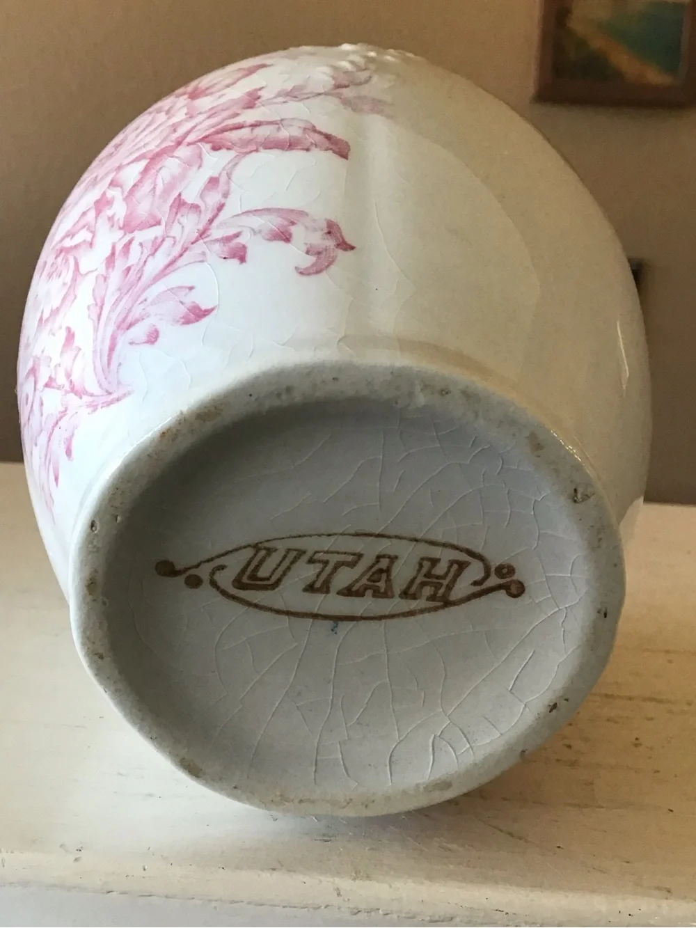 Vintage Ceramic Shabby Chic Cottagecore Small Vase